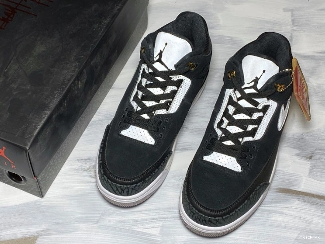 Rep MAX CK4348-007 Cement Grey Tinker Air 3 Black Jordan 0808